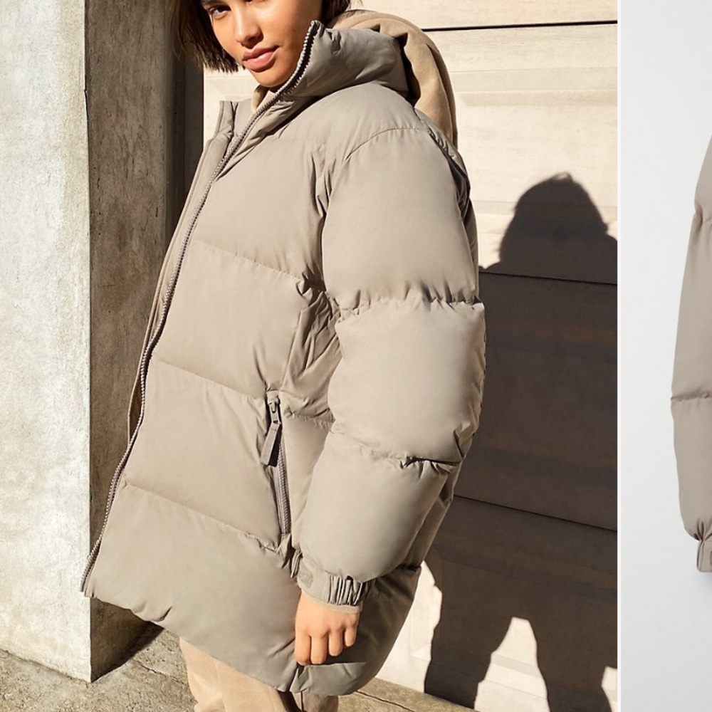 Aritzia Mega Puff Mid in Modern Taupe Size 1 - Picture 3 of 9